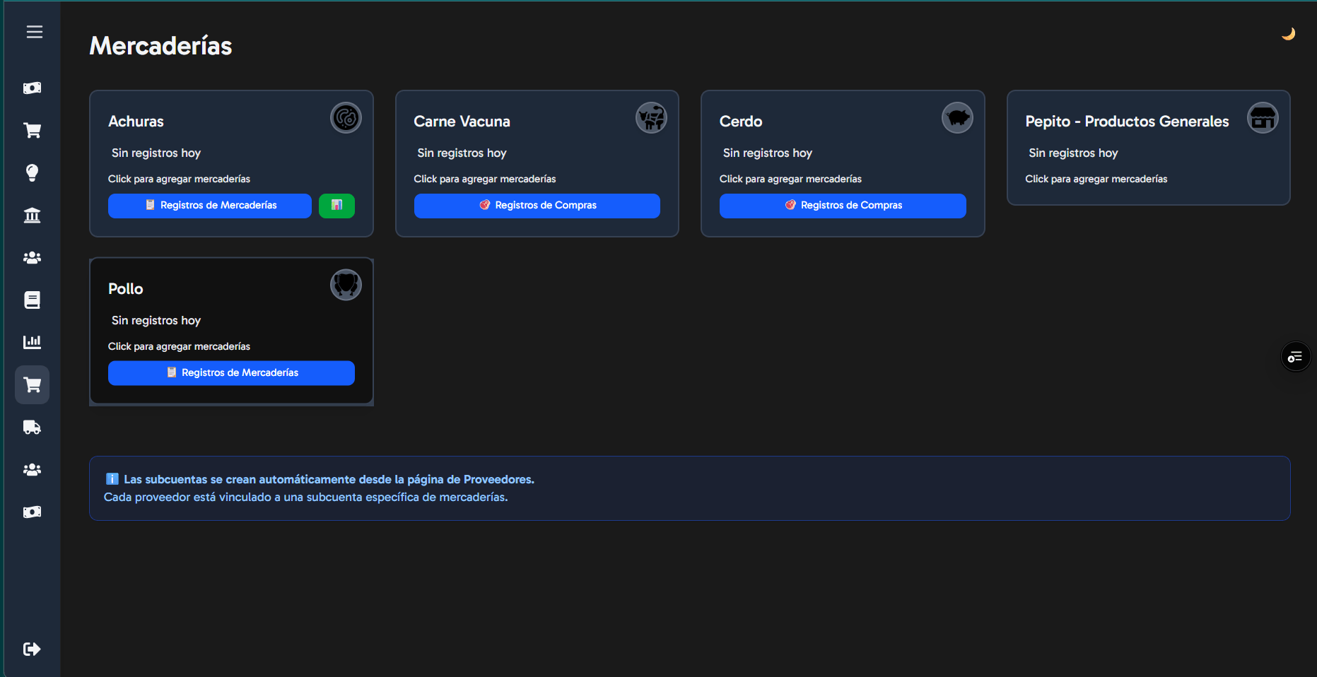 Aplicarni, sistema de gestión y contabilidad para carnicerías
